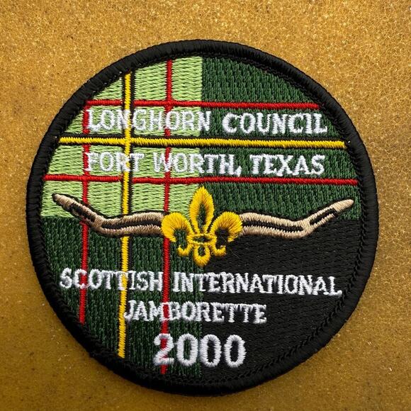VTG Boy Scouts of America Longhorn Council International Jamborette 2000 Patch - Picture 1 of 3